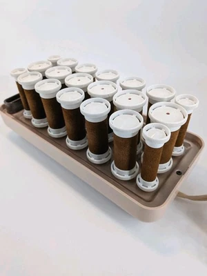 Clairol Custom CareSetter KF20 Velvet Flocked Hot Rollers Vintage Hair Curlers - Image 1 of 4