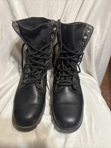 Botas Vietnam Selva, 8" Cuero/Lona, Suela Panamá, Ejército Militar Táctico - Imagen 1 de 8