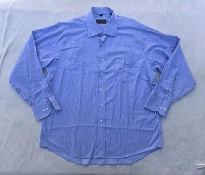 Camisa de vestir a rayas Donald J. Trump Signature Collection para hombre talla 17 1/2-34/35 Foto 1 de 4