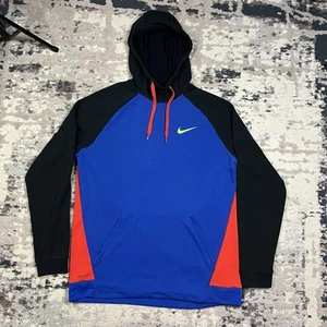Sweat à capuche Nike DRI FIT PULL COLORBLOCK TRAINING taille XL néon - Photo 1/11