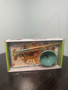 Scooby Doo Ceramic Sushi & Sauce Dish Plate Set With Chopsticks Sealed New - Picture 1 of 5