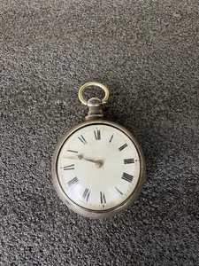 Antico OROLOGIO DA TASCA COPPIA APERTO CON CASSA, Cohen Redruth Argento Sterling - Foto 1 di 24