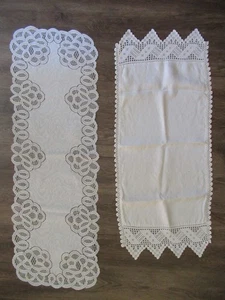 2 Tischläufer Kommode Schal 40 & 37 lang Vintage & Modern m - Bild 1 von 2