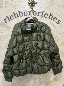 Free People Movement Scrunchy Glossy Pippa Puffer Jacket Pocket Army Green S NEU - Bild 1 von 7