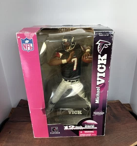Figurina Michael Vick NFL 12” Serie 1 McFarlane 2003 Atlanta Falcons - scatola danneggiata - Foto 1 di 16