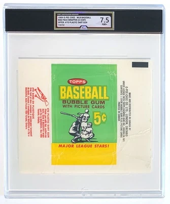1964 O-Pee-Chee Baseball Wax Wrapper iCert Graded 7.5 NM+ *RARE* - Image 1 of 2