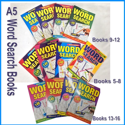 PK4 Word Search Book Wordsearch Words Finds Puzzle Puzzles Game Books A5 - image 1 of 4