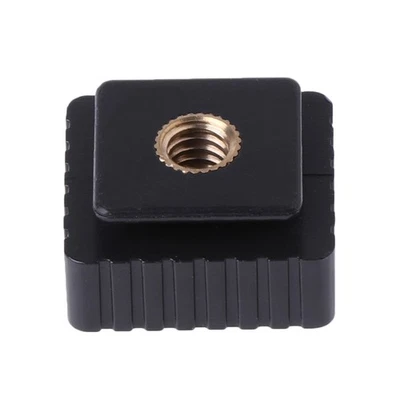 Hot Shoe Mount Adapter To 1/4" Screw for Head Thread For Studio Light Stand - Image 1 of 4