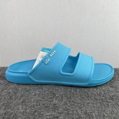 Sandalia Reef Oasis Doble Deslizable CJ5841 Caña de Azúcar EVA Azul Cielo Para Hombre Talla 11 Nueva Con Etiquetas Foto 1 de 4