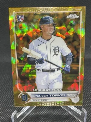 2022 Chrome Update Sapphire Edition Debut Gold /50 Spencer Torkelson Rookie RC - Image 1 of 4
