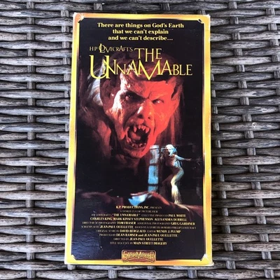 The Unnamable VHS tape Sci-Fi Horror Slasher Gore Rare 90s - Image 1 of 4