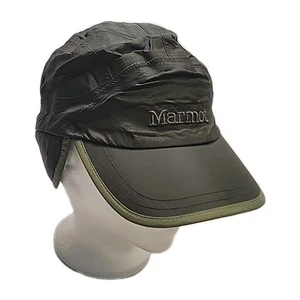 Marmot Primaloft Trapper Green Hat Cap Fleece Lined Insulated One Size Unisex - Picture 1 of 9