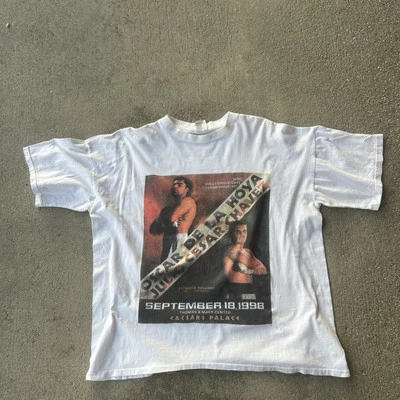 Camiseta Oscar de la Hoya vs Julio César Chávez 1998.  Foto 1 de 4