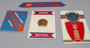 Vintage BICYCLE STICKER lot Japanese BMX King Lion OSAIMI Duke SPORTS BIKE Japan - Picture 1 of 2