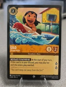 1x Lilo - Escape Artist - 2/204 - Super Rare NM-Mint Disney Lorcana: Azurite Sea - Picture 1 of 2