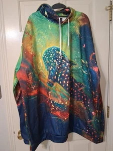 Unisex SZ 4XL Whale Hoodie Sweatshirt Multicolor - Picture 1 of 6