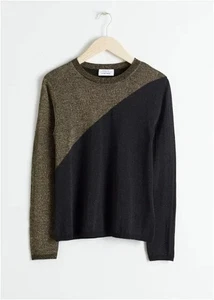 & OTHER STORIES Wollmischung goldener Glitzerpullover Pullover Größe S Small *VCG* £159 - Bild 1 von 7