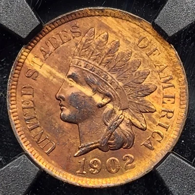 1902 Indian Head Cent | NGC MS65RB - VaultBox - Image 1 of 3