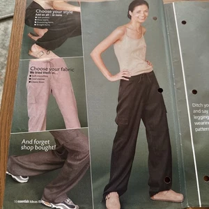 Essentials magazine sewing pattern for women cargo pants size 10-18  - Picture 1 of 6