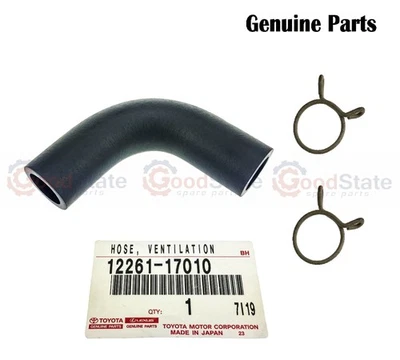 Genuine LandCruiser HZJ73 HZJ71 1HZ Vent Rocker Cover Breather Hose w Clamps - Image 1 of 4
