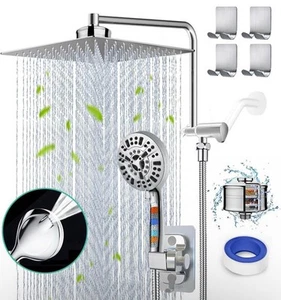 10” Rain Shower Head w/ Handheld Spray | Dual Filtered High Pressure Combo - Bild 1 von 6