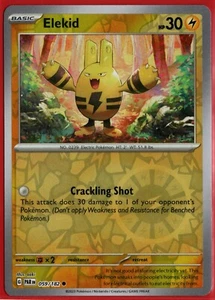 JCC Pokémon Paradox Rift - Elekid - 059/182 holograma inverso carta común - Imagen 1 de 1