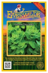 2000 Italienische Oregano Kräuter Samen - Everwilde Farms Mylar Samen Paket - Bild 1 von 3