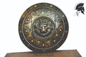 Antique Troy Trojan War Shield Ancient Greek Shield Handcrafted Metal Crafts - Picture 1 of 6