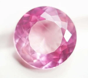 Zertifizierter 19,40 Karat einwandfreier natürlicher rosa Saphir rund geschnitten loser Edelstein - Bild 1 von 4