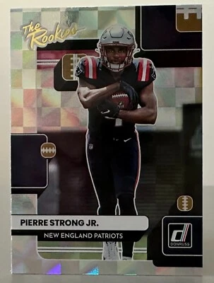 2022 Donruss - Pierre Strong Jr. - The Rookies - #TR-39 - New England Patriots - Image 1 of 2