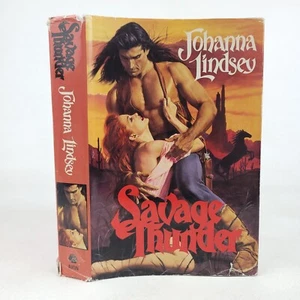 Savage Thunder By Johanna Lindsey HC/DJ 1st Edition 1989 - Picture 1 of 8