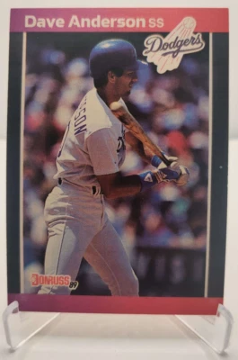 1989 Donruss #434 Dave Anderson Los Angeles Dodgers Baseball Card - Image 1 of 2