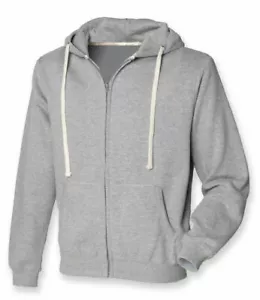 Herren NEU GRAU Front Row FR800 Heavy Zip Hoody Kapuzenpullover Freizeit oder Arbeit XL XXL 2XL - Bild 1 von 1