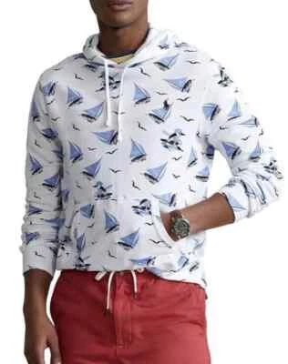 Polo Ralph Lauren Pony Bear Surf Velero Terry Tejido Náutico Pullover Sudadera con Capucha L Foto 1 de 4