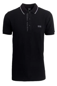 Hugo Boss Men's Short Sleeve Polo Shirt In Black 100% Cotton - Bild 1 von 2