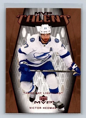 2023-24 Upper Deck MVP 20th Anniversary #MT-13 Victor Hedman Tampa Bay Lightning - Image 1 of 2