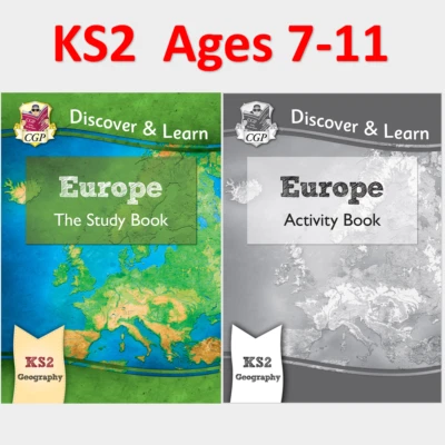 KS2 Ages 7-11 Geography Europe Study and Activity Books Key Stage 2 - Image 1 of 4