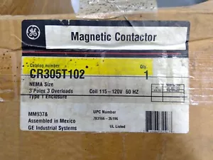Arrancador de motor General Electric CR305T102 3 polos máximo 600V 45A **Envío gratuito** - Imagen 1 de 6