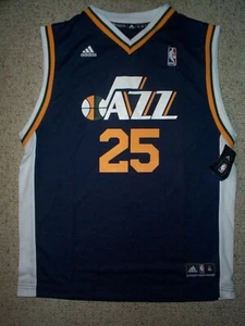 ($40) Camiseta Adidas Utah Jazz AL JEFFERSON NBA JÓVENES NIÑOS NIÑOS (xl) - Imagen 1 de 3