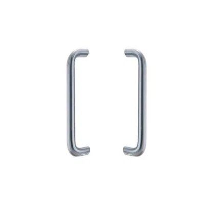 D Shape RoundBar Pull Handles 19mmx300mm Stainless Steel AISI-304 Set of 2 Items - Image 1 of 4