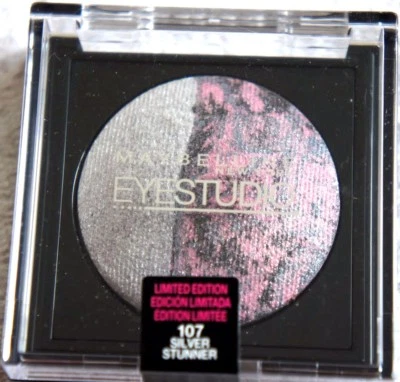 MAYBELLINE NEW YORK Maybelline Eyestudio Color Pearls Marbleized Baked Eye Shadow Duo Silver Stunner