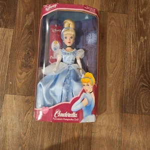 Disney Princess Cinderella Porcelain Doll Brass Key Keepsake Collection 2002 16" - Picture 1 of 3