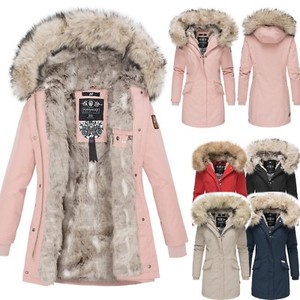 Navahoo Premium Luxus Parka Mantel Winter Jacke Damen Mega Kunstfell NEU Cristal