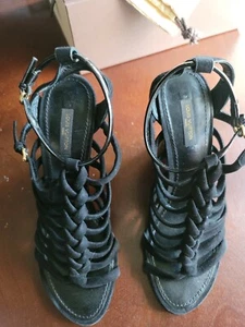 Louis-vuitton Gladiator Wedge 38 EUC  - Picture 1 of 10
