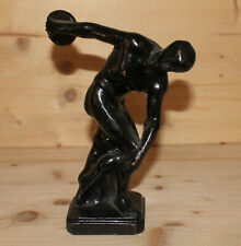 Vintage handgemachte Metall nackter Mann Athlet Discobolus Figur