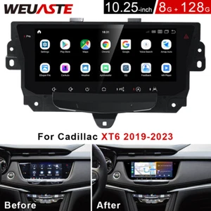 8G+128GB 10.25'' For Cadillac XT6 2019-23 Android Car Radio GPS Wireless Carplay - Picture 1 of 12