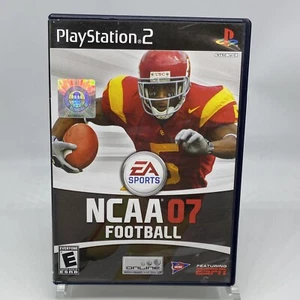 NCAA FOOTBALL 07 PlayStation 2 PS2 Video Game COMPLETE w Manual Tested & Working - Picture 1 of 5