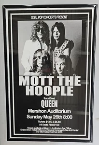 Mott The Hoople & Queen, Framed Concert Poster, Mershon Auditorium - Picture 1 of 2