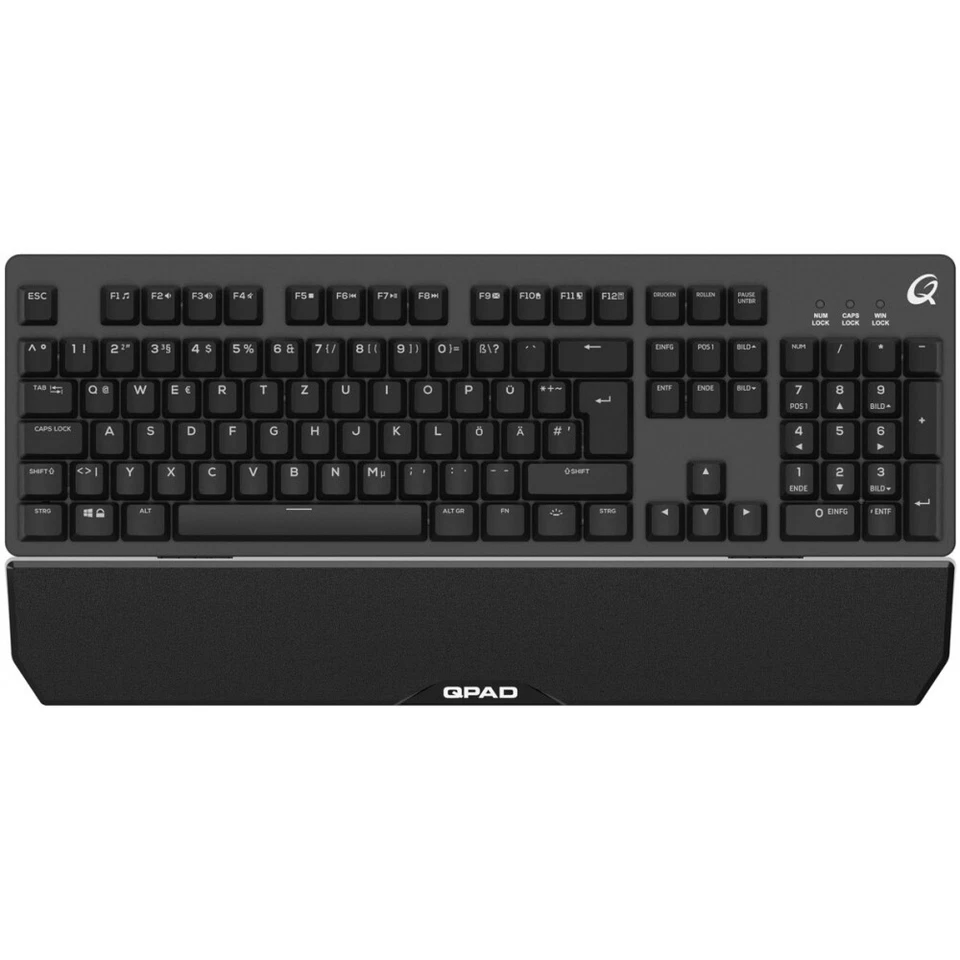 QPAD MK40 (DE) Gaming Tastatur schwarz QWERTZ-Layout beleuchtetes Tastenfeld  - Bild 1 von 2