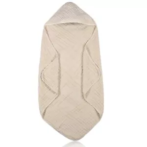 1 Pcs Muslin Hooded Baby Towels32"x 32" Cotton Newborn Bath Towel Muslin Infa... - Picture 1 of 7